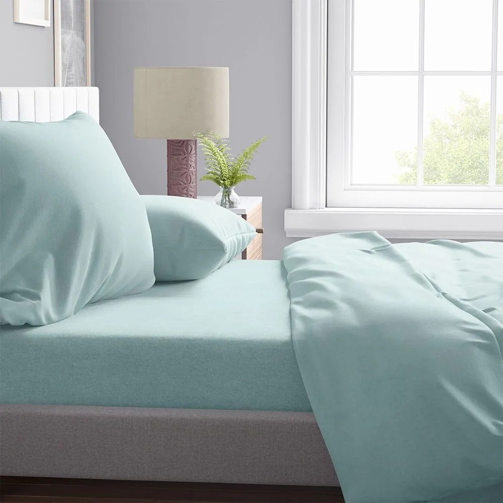 Μαξιλαροθήκη Μελανζέ 05 Light Green DimCol 50Χ70 Cotton-Polyester