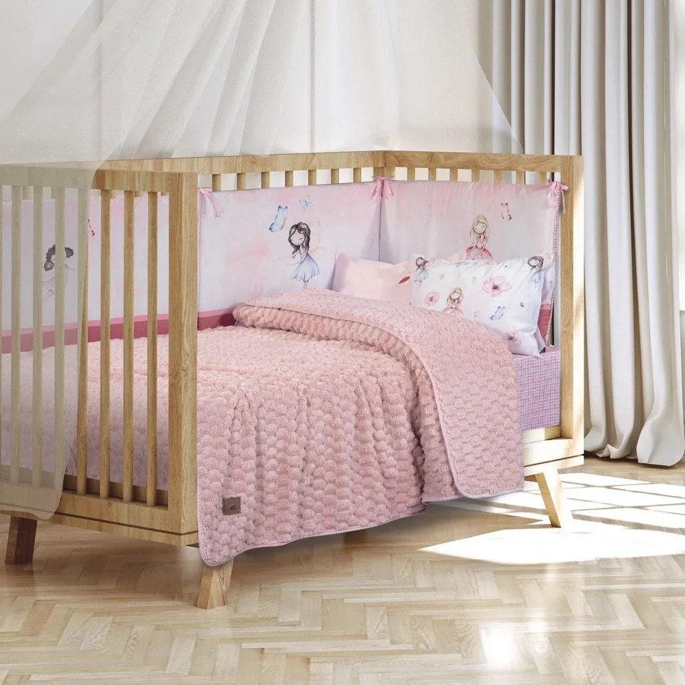 Κουβέρτα Βρεφική 8848 Fleece Pink Greenwich Polo Club Cradle 110x150cm Polyester,Chinlon