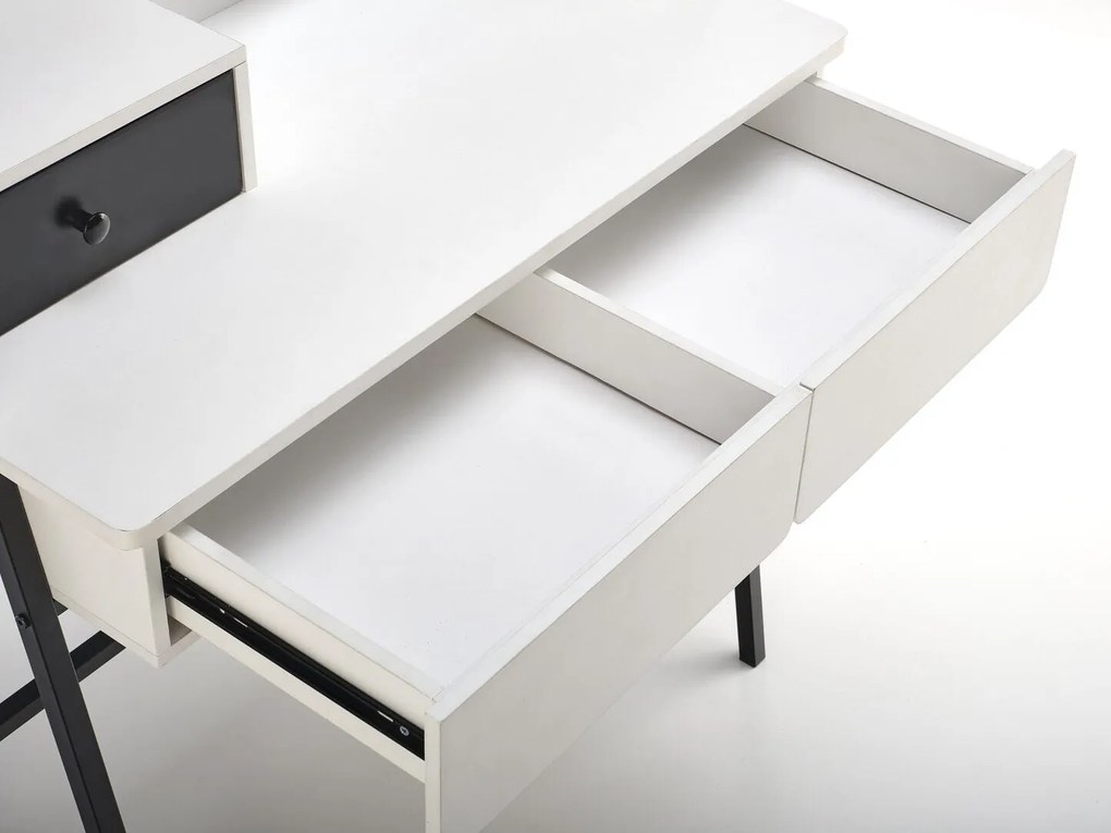 Τουαλέτα Houston 1460, Μαύρο, Άσπρο, 120x80x42cm, 24 kg, Με συρτάρια | Epipla1.gr