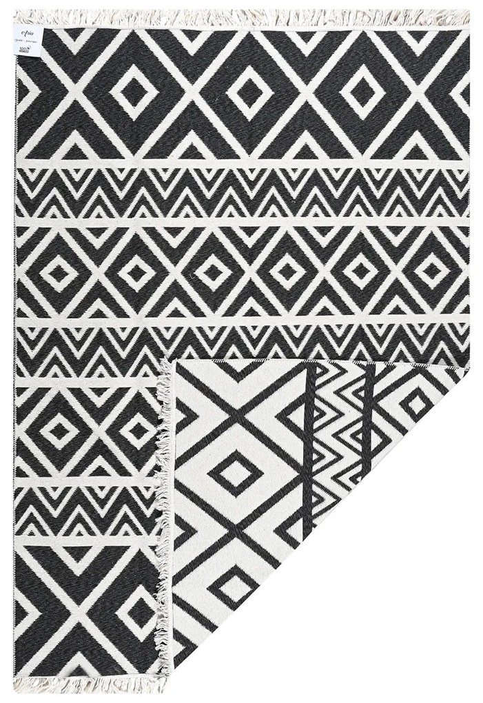 Χαλί All Season 2 Όψεων (160x230) Polcarpet Aria Artkilim 23500 Black