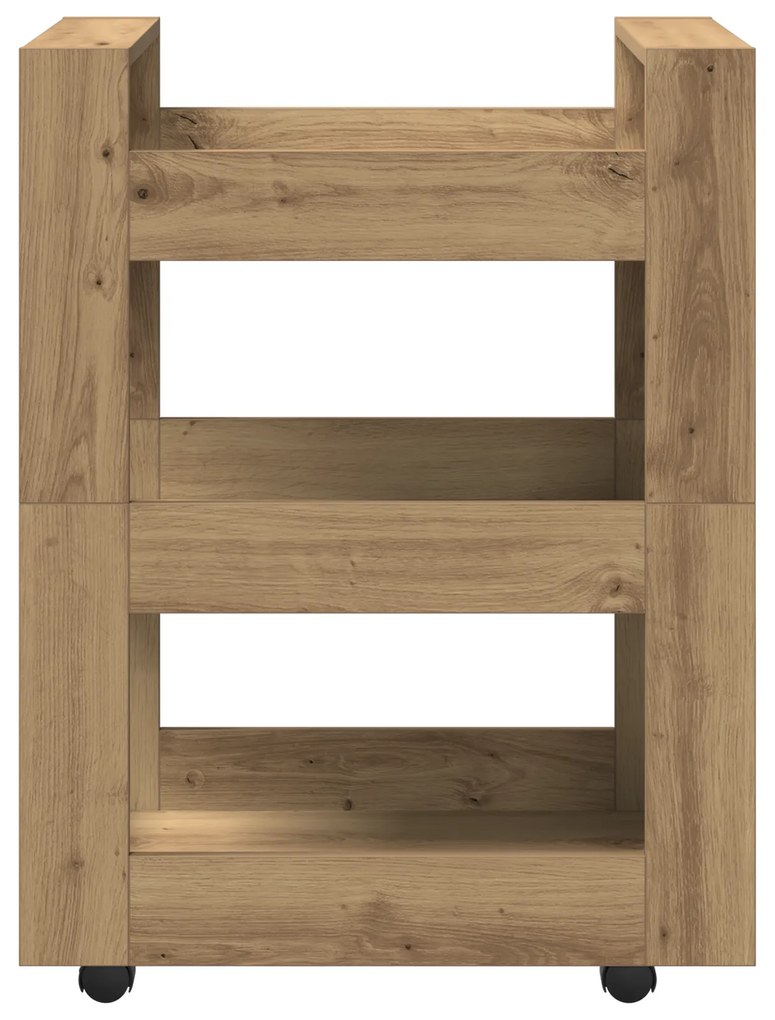 vidaXL Κουζίνα Τρόλεϊ Artisan Oak 60x45x80 εκ. Μηχανική Ξυλεία
