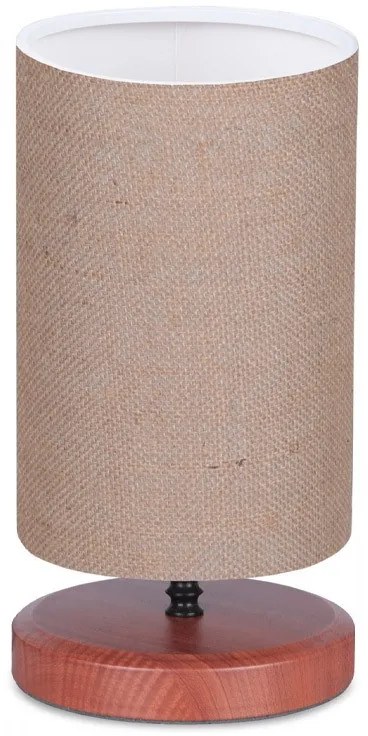 Megapap Φωτιστικό Επιτραπέζιο Winkler Wicker Ύφασμα/Ξύλο/Μέταλλο Ανοιχτό Καφέ
