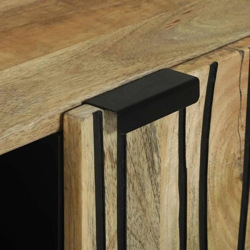 vidaXL Πλαϊνό Γραφείο Καφέ 90 x 33 x 75 εκ Μασίφ ξύλο μάνγκο