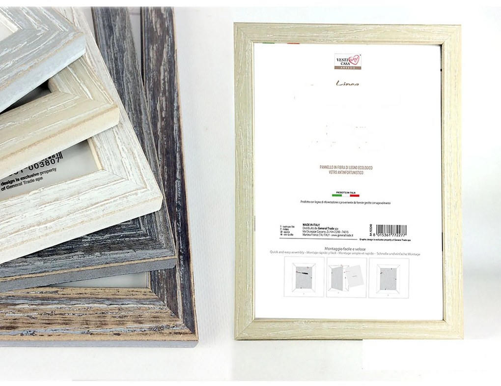 Κορνίζα Charme Ξύλο 21x30cm Σε 5 Χρώματα