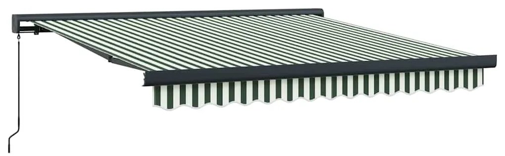 vidaXL Σκηνίτσα Αναδιπλούμενη Πράσινο, Άσπρο 350 x 250 εκ