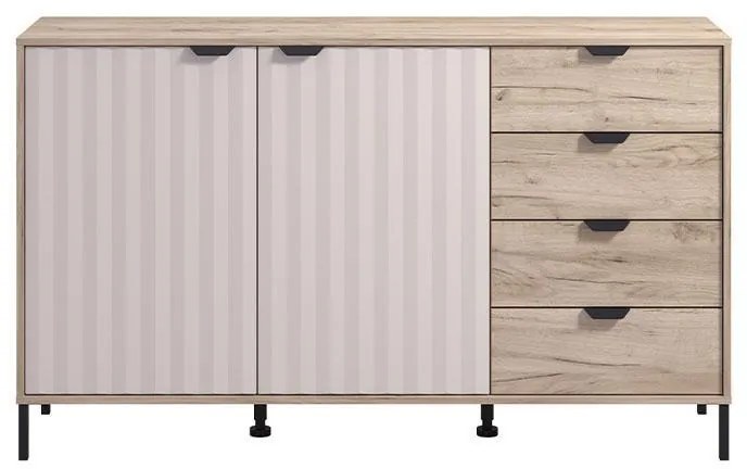 Κομότα - Μπουφές Vandea 3K4F Γκρί Δρύς - Cashmere 157x40x93 εκ. 157x40x93 εκ.
