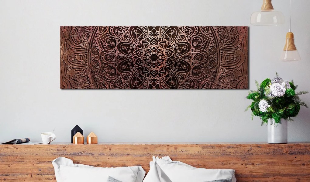 Πίνακας - Mandala: Amber Silence 120x40