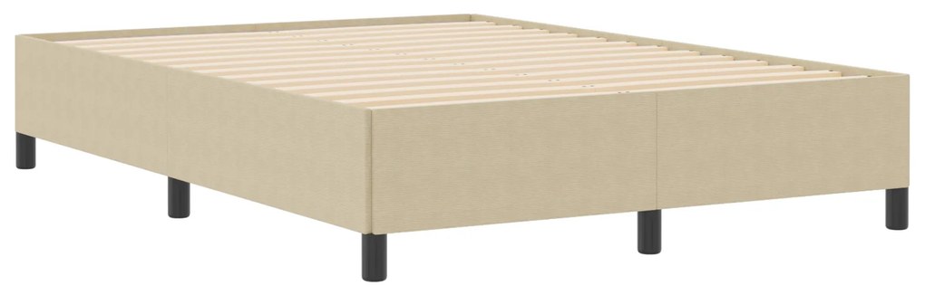 vidaXL Κρεβάτι Φωτεινό Πράσινο Γκρι 160x200 εκ Τζιν Ύφασμα