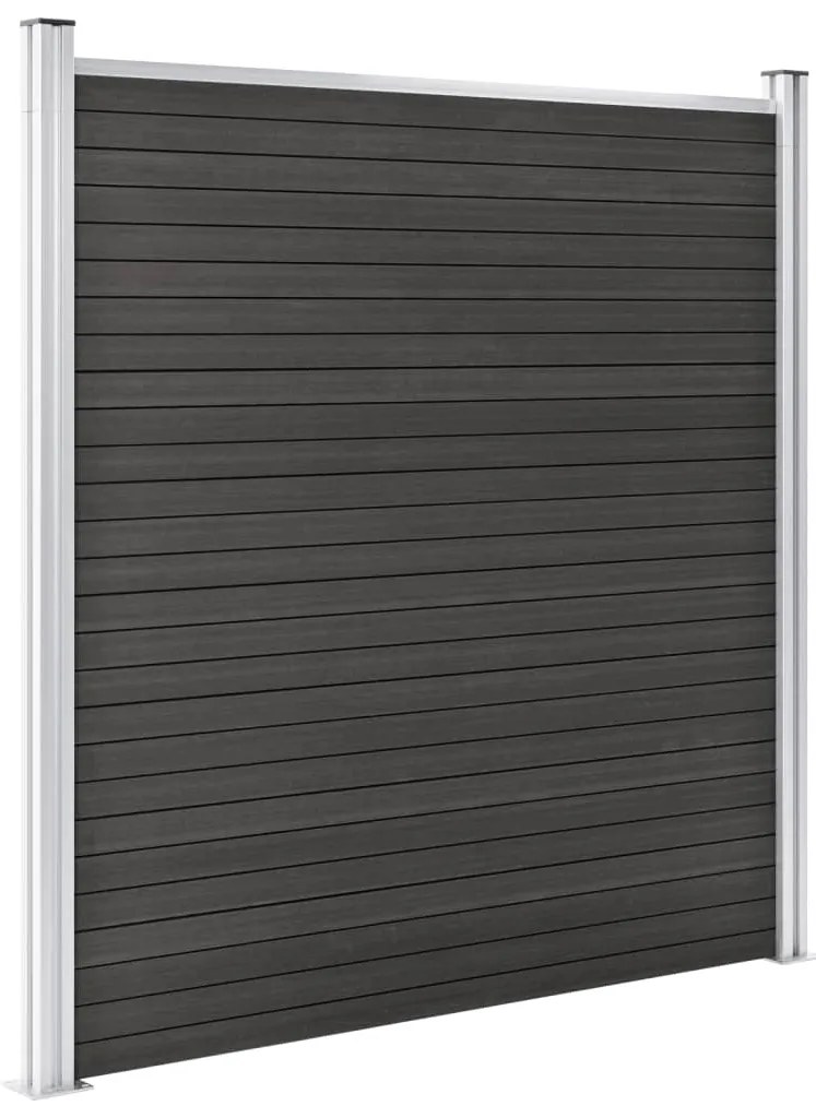vidaXL Πάνελ Περίφραξης Γκρι 180 x 186 εκ. από WPC