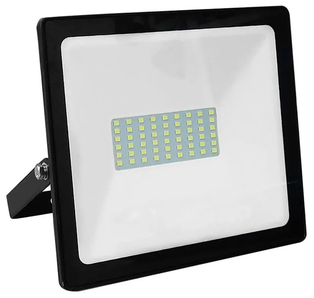 BLACK LED SMD FLOOD LUMINAIRE IP66 50W 6000K 4500Lm 230V RA80 ACA Q5060