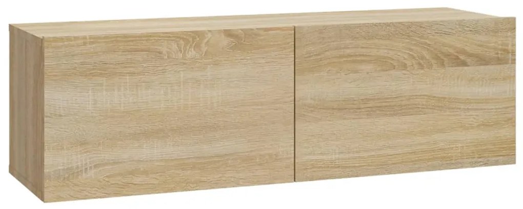vidaXL Έπιπλα Τηλεόρασης 4 τεμ. Sonoma Δρυς 100 x 30 x 30εκ.