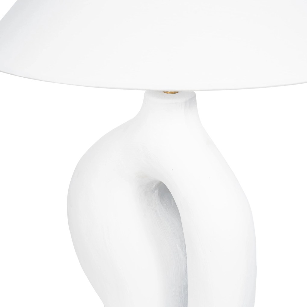 Lampshade S Line Ø50cm Λευκό Κωνικό Υφασμάτινο S3175-0091