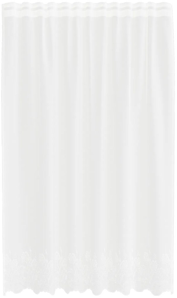 vidaXL Κουρτίνα Δαντέλας με κουρτίνες Λευκό 150 x 200 cm Πολυεστέρας