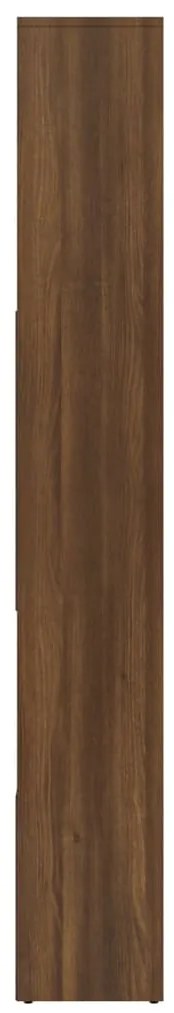 vidaXL Βιβλιοθήκη Καφέ Δρυς 67 x 24 x 161 εκ. από Επεξεργασμένο Ξύλο
