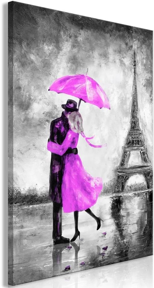 Πίνακας - Paris Fog (1 Part) Vertical Pink - 80x120