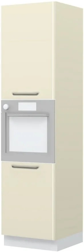 Επιδαπέδιο ντουλάπι φούρνου ψηλό Modena K23-60-2KR-Λευκό γυαλιστερό
