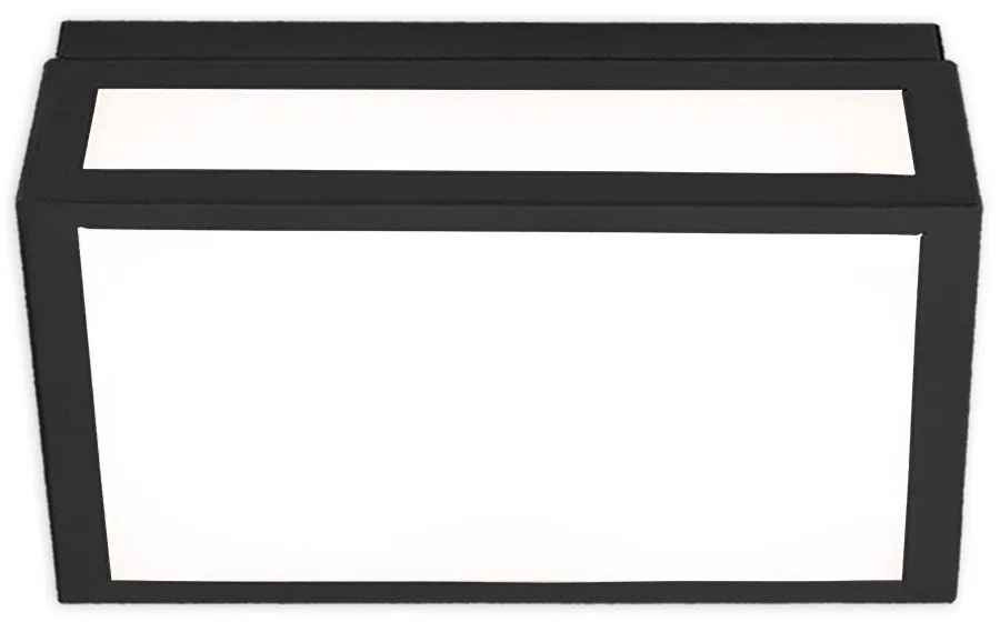 Φωτιστικό Οροφής - Πλαφονιέρα 01376-20 8W LED 3000K 650Lm 30x30cm Black Luma Metal,Acrylic