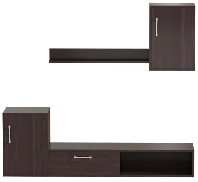 Σύνθεση σαλονιού Ranian μελαμίνης καρυδί