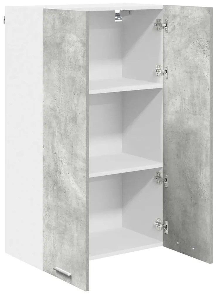 vidaXL Κρεμαστό ντουλάπι με πόρτα Σκυρόδεμα Γκρι 60 x 31 x 100 εκ.