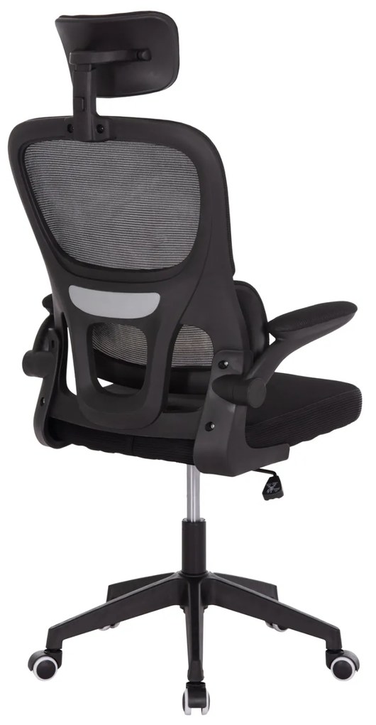 ΚΑΡΕΚΛΑ ΓΡΑΦΕΙΟΥ BASTON HM18236.01 ΜΑΥΡΟ MESH & PP ΣΚΕΛΕΤΟΣ 64x60x117-127Υεκ.