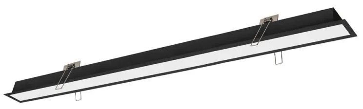 Γραμμικό Φωτιστικό Χωνευτό Viokef Sasa 3917-03142-4-B-P-D3 L1420 4000K Dimmable Μαύρο Ματ