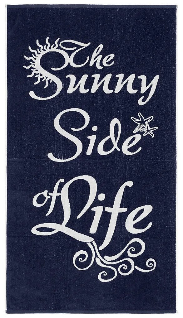 LINO ΠΕΤΣΕΤΑ ΘΑΛΑΣΣΗΣ SUNNY LIFE BLACK-WHITE 86X160