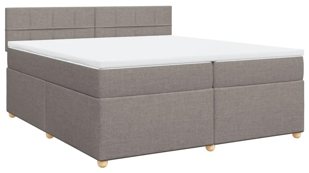 ΚΡΕΒΑΤΙ BOXSPRING ΜΕ ΣΤΡΩΜΑ TAUPE 200X200 ΕΚ. ΥΦΑΣΜΑΤΙΝΟ 3289091