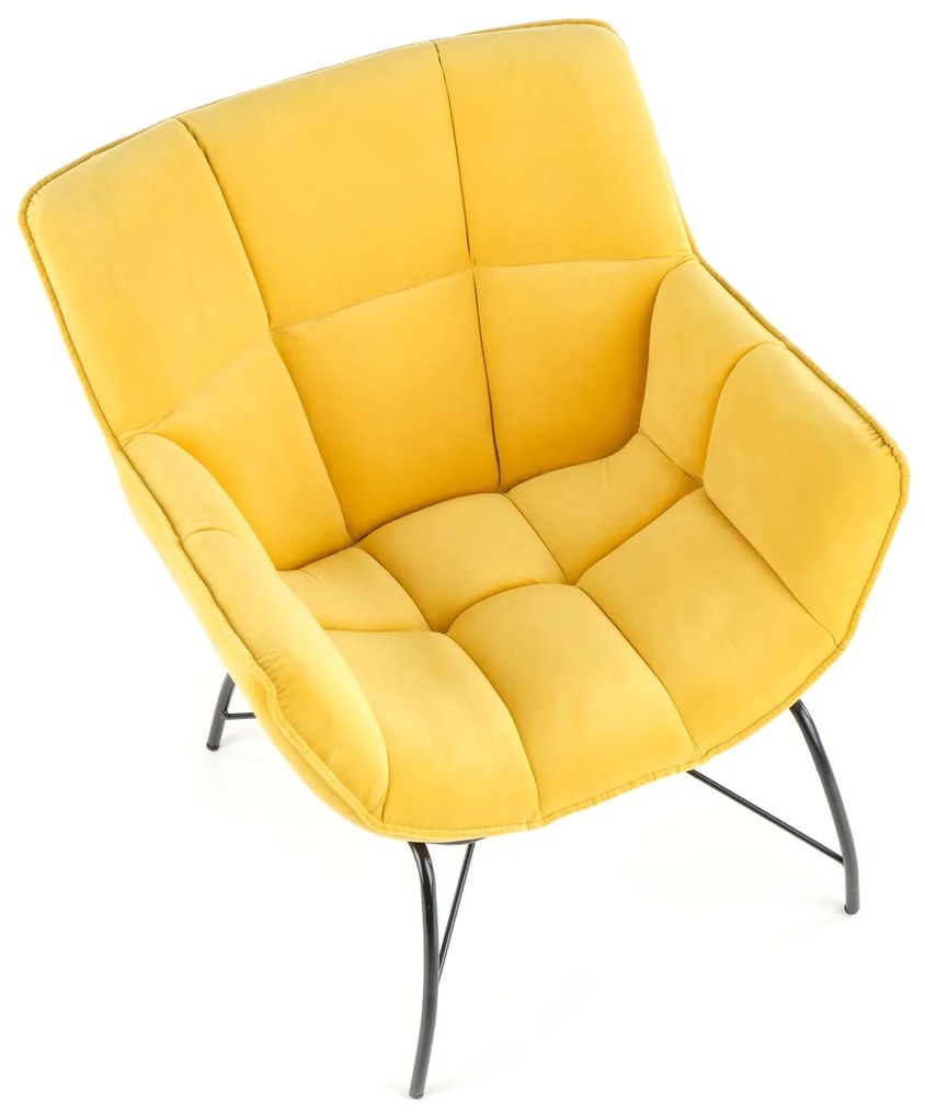 BELTON leisure chair color: yellow