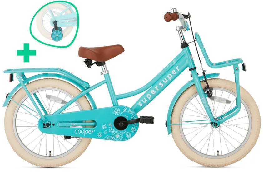 Cooper 18 Inch 30 cm Girls Coaster Brake TurquoiseSupersuper