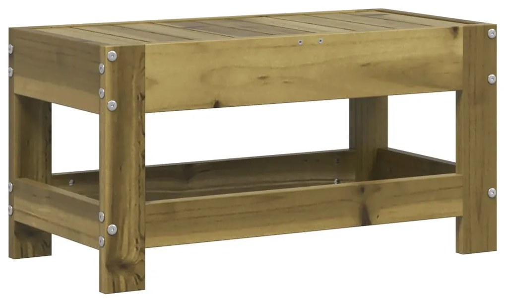 vidaXL Υποπόδιο Κήπου 62 x 30 x 32 εκ. από Εμποτισμένο Ξύλο Πεύκου