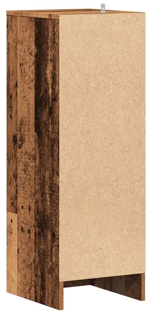 ντουλάπι παπουτσιών Παλιό ξύλο 32x35x92 cm Κατασκευασμένο ξύλο - Καφέ