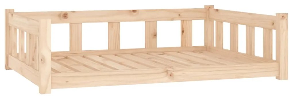 vidaXL Κρεβάτι Σκύλου 105,5 x 75,5 x 28 εκ. από Μασίφ Ξύλο Πεύκου