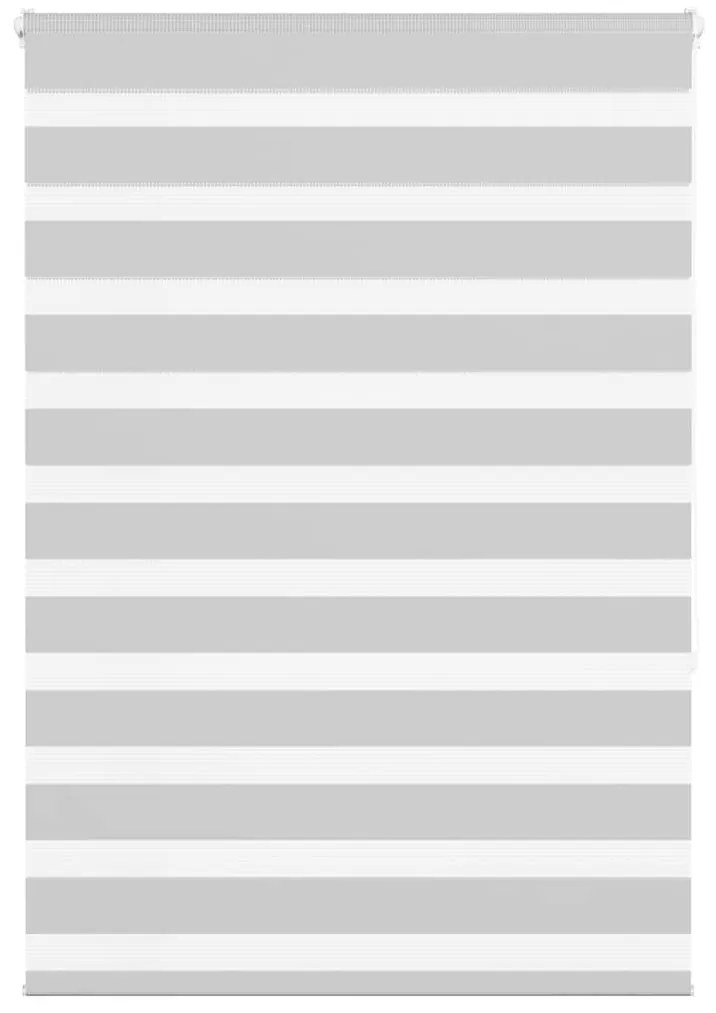 vidaXL Ζέβρα τυφλή Ανοιχτό Γκρι Πλάτος υφάσματος 105,9 εκ. Πολυεστέρας