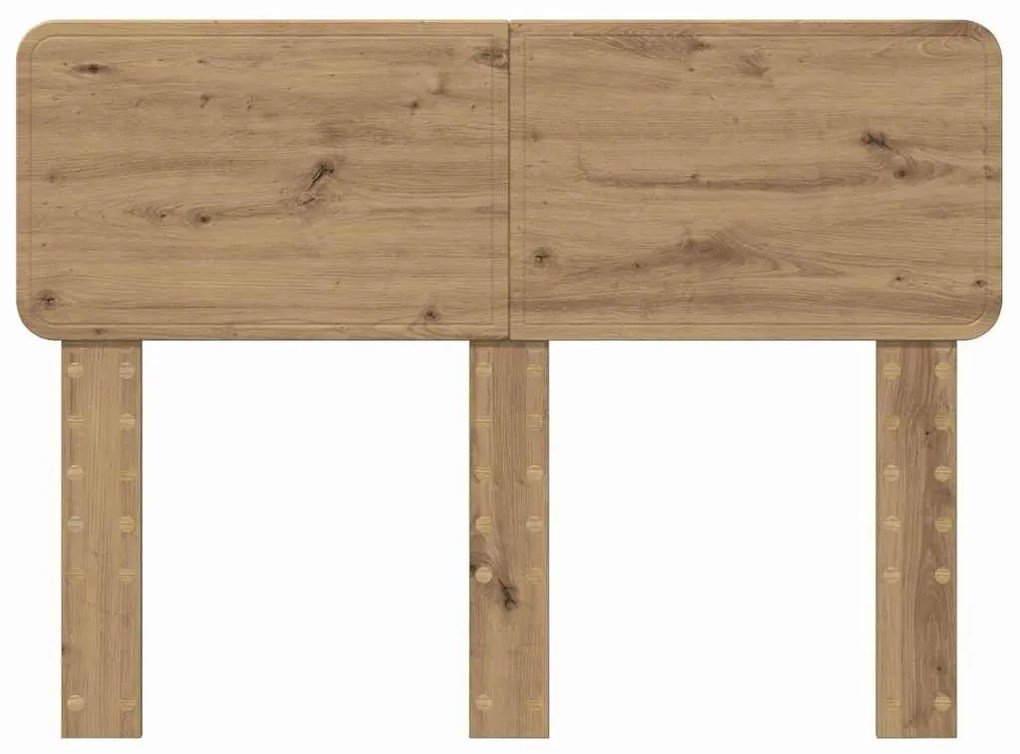 vidaXL Κεφαλάρι με κεφαλάρι Artisan Oak 135 cm Επεξεργασμένο ξύλο