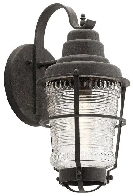 Απλίκα Φωτιστικό Τοίχου E27 60W IP44 Μαύρο Chance Harbor QN-CHANCE-HARBOR-M Elstead QN-CHANCE-HARBOR-M Μαύρο