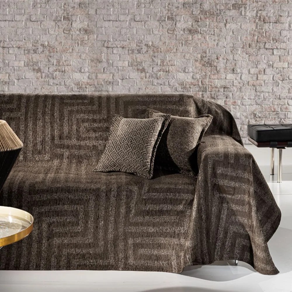 Ριχτάρι Aberon Wenge Guy Laroche Πολυθρόνα 180x150cm Chenille,Βαμβάκι,Polyester