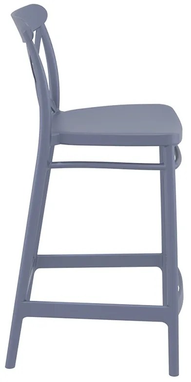 ΣΚΑΜΠΟ ΚΡΟΣ 65εκ.DARK GREY ΠΟΛ/ΝΙΟΥ 45Χ50Χ96εκ. 45Χ50Χ96εκ. (Σετ 4 ΤΕΜ)