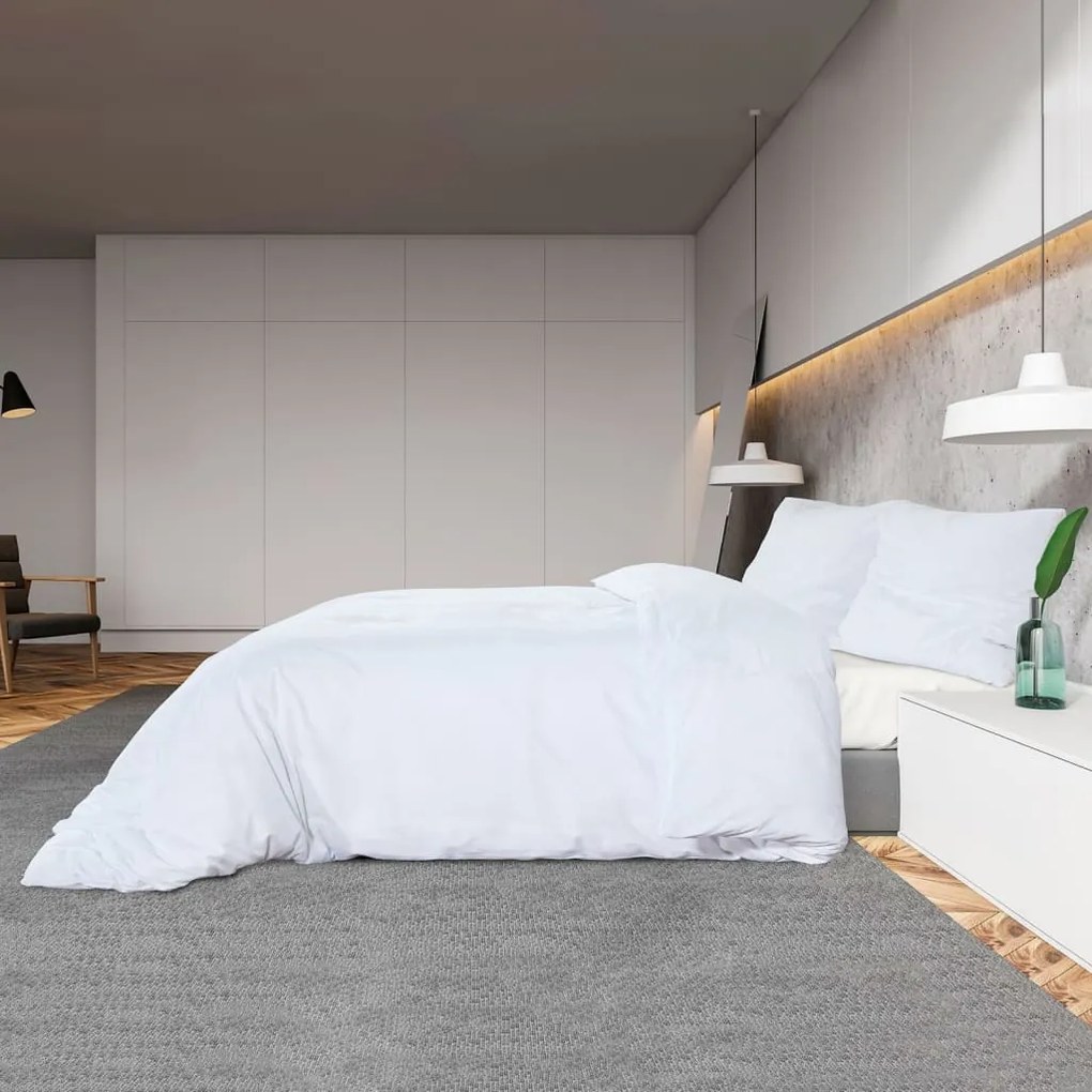 vidaXL Σετ Παπλωματοθήκη  Λευκό 135x200 cm Βαμβακερό