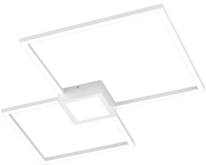 Hydra Μοντέρνα Μεταλλική Πλαφονιέρα Οροφής με Ενσωματωμένο LED σε Λευκό χρώμα 65cm Trio Lighting 676240331