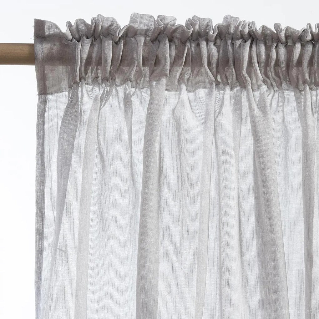 Κουρτίνα (140x270) Με Τρέσα Nef-Nef Homeware Roxane Γκρι