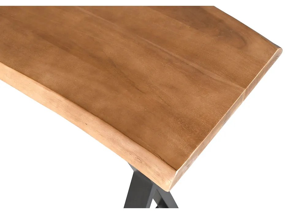 MINGLE ΚΟΝΣΟΛΑ ΦΥΣΙΚΟ ΜΑΥΡΟ 120x40xH76cm - 05-0764