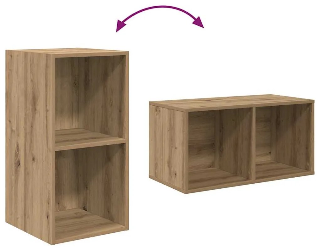 vidaXL Σετ επίπλου τηλεόρασης 4 pcs artisan δρυς 37 x 37 x 72 εκ