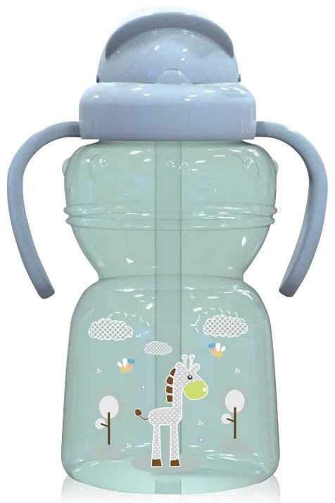 LORELLI SPORT SIPPER ΠΛΑΣΤΙΚΟ ΚΥΠΕΛΛΟ ΜΕ ΚΑΛΑΜΑΚΙ ΚΑΙ ΧΕΡΟΥΛΙΑ ANIMALS 325ML GREEN 10200770004