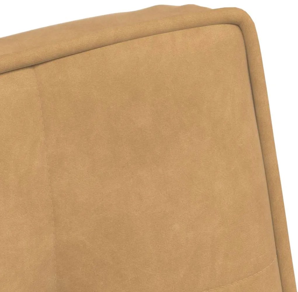 vidaXL Καρέκλα χαλάρωσης καφέ 64x74x84 cm Βελούδο