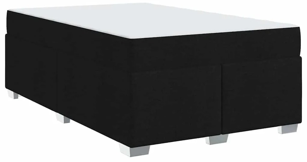 vidaXL Σκελετός Κρεβατιού με στρώμα Μαύρο 120 x 190 cm ύφασμα