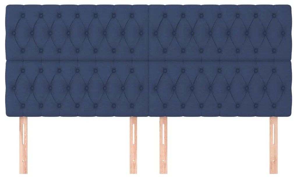 vidaXL Κεφαλάρι Μπλε 200x7x118/128 εκ. Ύφασμα