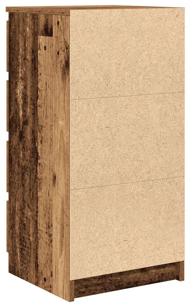 Συρταριέρα με Συρτάρια Παλαιό ξύλο 37,5x35x99εκ. από Επεξ. Ξύλο - Καφέ