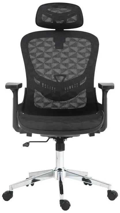 Καρέκλα γραφείου εργασίας Mergi μαύρο mesh 62x63x120εκ 62x63x120 εκ.