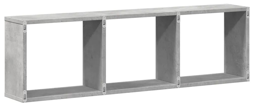 Ντουλάπι Τοίχου Γκρι Σκυρ. 100x16x30 εκ. από Επεξεργασμένο Ξύλο - Γκρι