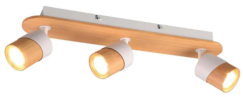 Σποτ Trio Lighting Aruni 801100331 Ξύλο - Λευκό Ματ